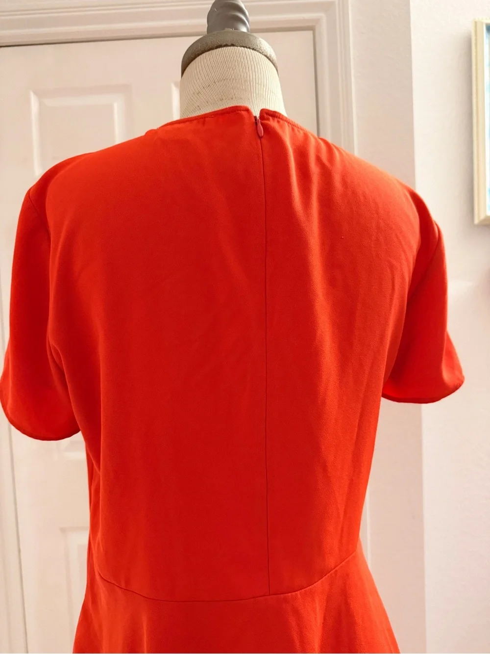 Short Sleeve Crewneck Top in Bright Orange